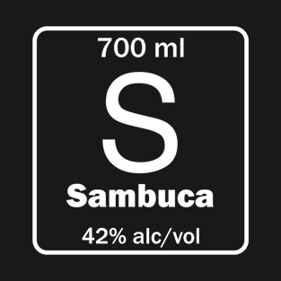 Funny Sambuca Periodic Table Art T-Shirt