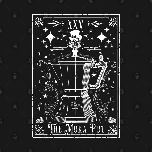 The Moka Pot Coffee Tarot Card by H. R. Sinclair
