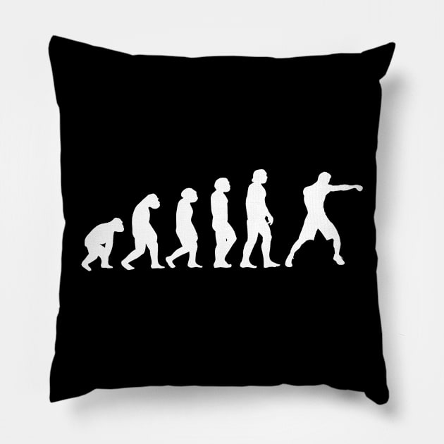 Boxing Evolution Pillow by Tengelmaker