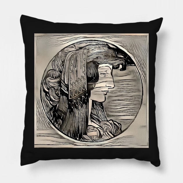 Dream of Vitrail Pour la facade de la Boutique Fouquet Pillow by Swabcraft