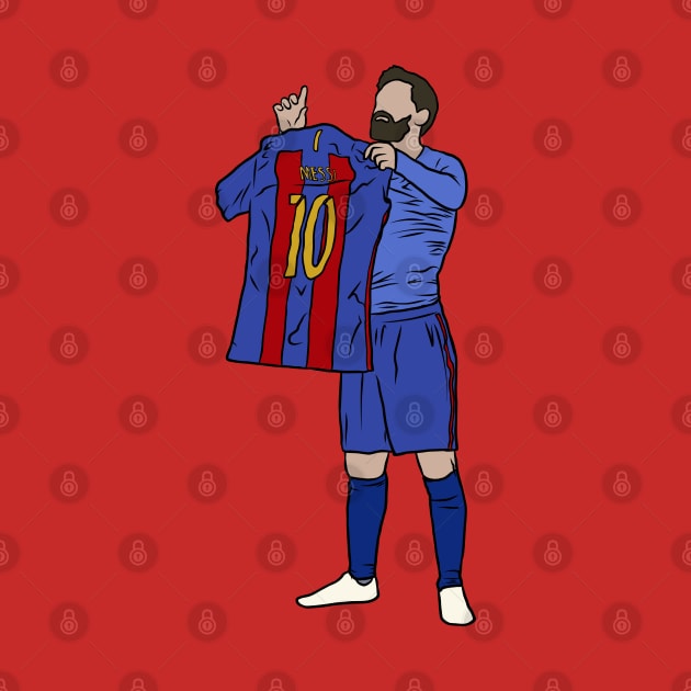 Leo Messi Jersey Celebration by rattraptees