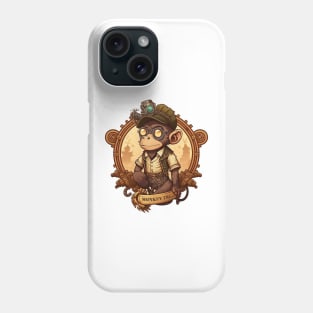 Grease Monkey Steampunk Style Monkey Phone Case