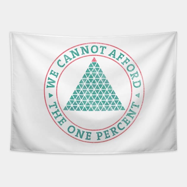 we cannot afford the one percent Tapestry by BrownWoodRobot