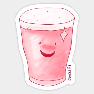 star bucks pink drink sticker Sticker for Sale by isacreatesss