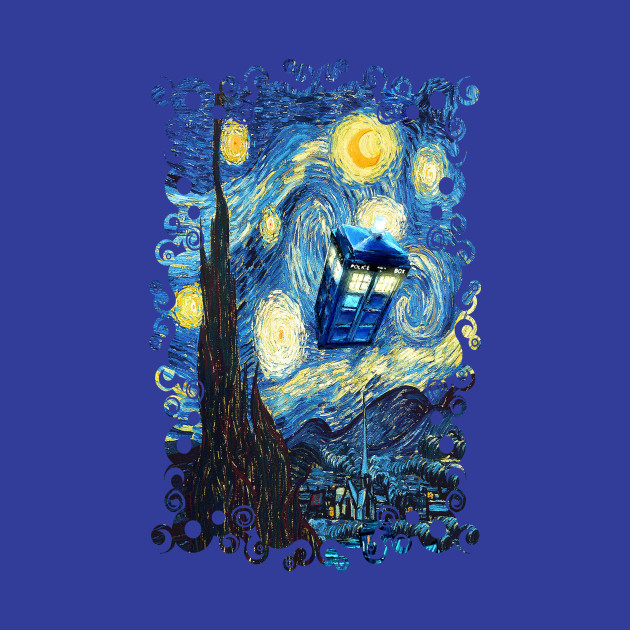 Blue Phone booth starry the night - Tardis - Phone Case