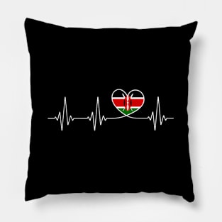 Kenya Love Hebeat And Kenyan Flag He Kenya Pillow