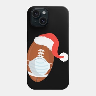 American Football Santa Hat Mask Christmas Gifts Phone Case