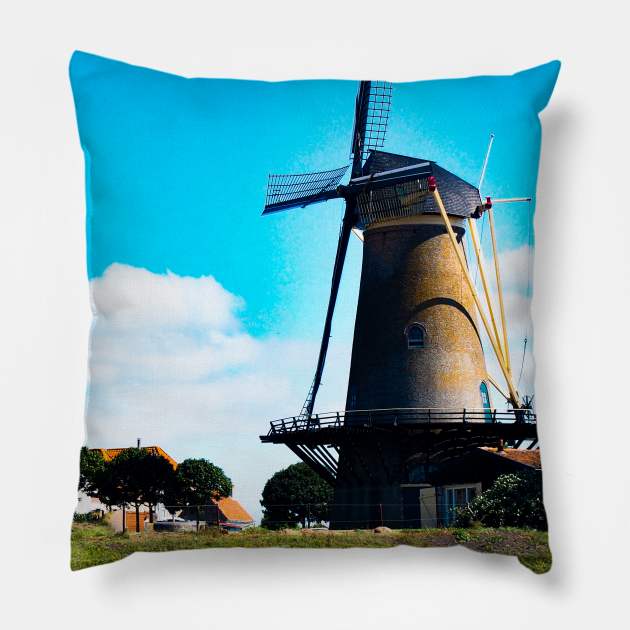 Photography - Dutch windmill Pillow by Karoのkyuuto