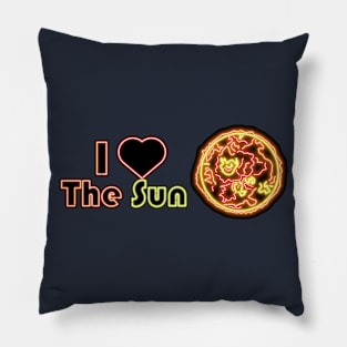 Electric Solar System I Heart The Sun Pillow