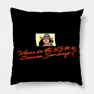 Where in the USA is Carmen Sandiego Pillow