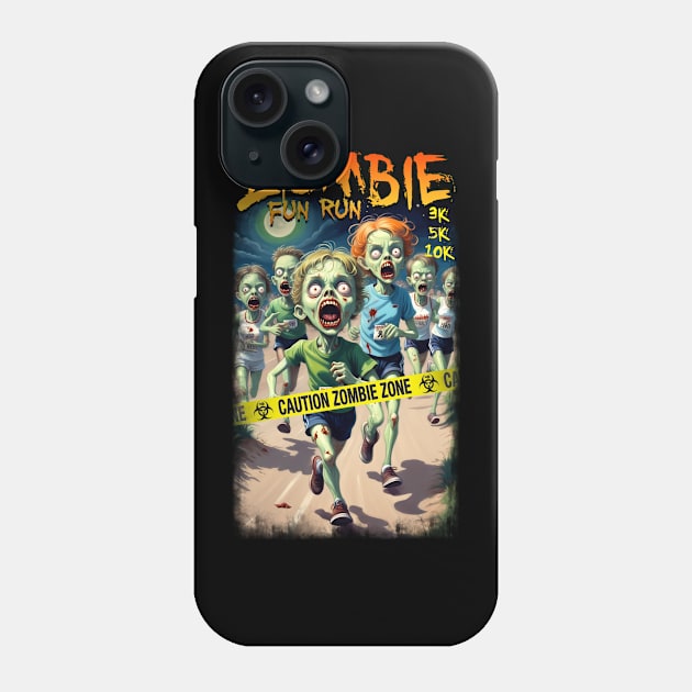 Zombie Fun Run Phone Case by KawaiiDread