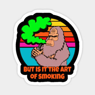 monkey smoking Magnet