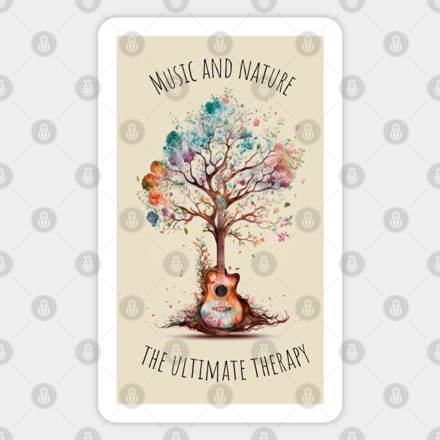 Acoustic Guitar Tree Of Life T-Shirt Nature Guitarist Gift Acoustic Guitar Tree Of Life T-Shirt Nature Guitarist Gift