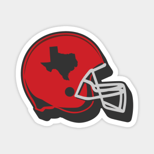 Lubbock, Texas Outline Football Helmet Magnet