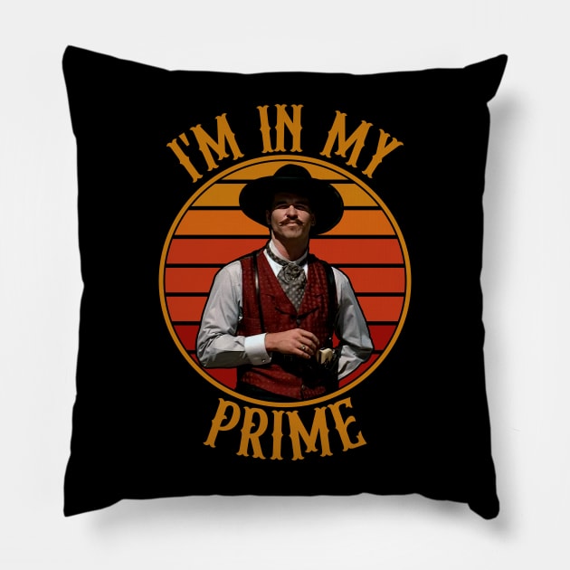 Doc Holiday: "I'm In My Prime" - Tombstone Pillow by notsleepyart