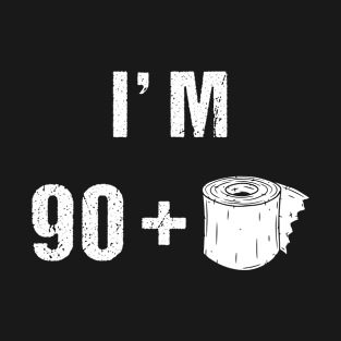 91 Birthday Quarantine Toilet Paper Gift T-Shirt