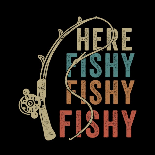 Here Fishy Fishy Fishy - Funny Fishing by AnKa Art