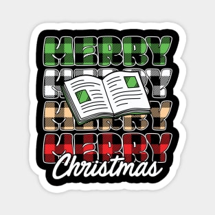 Merry bookmas Magnet