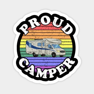 Retro LGBT Proud Camper RV’ing Magnet