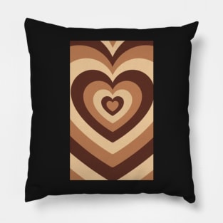 Power puff brown hearts Pillow