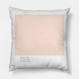 pantone 11-1306 TCX Cream Pink Pillow