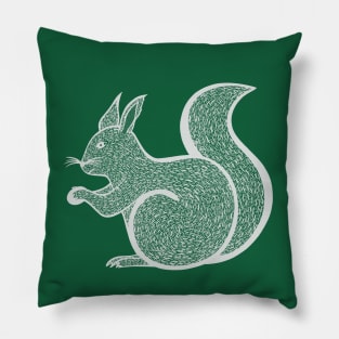 Red Squirrel - detailed animal design Pillow