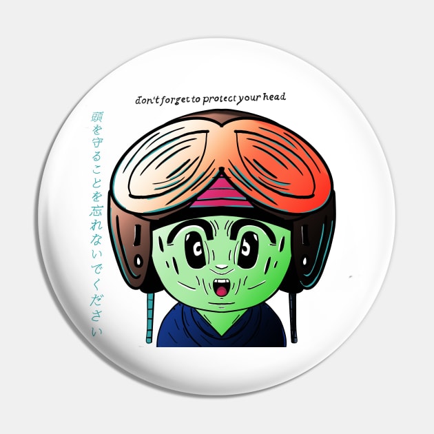 Don't forget to protect your head Pin by Sahaga-haga