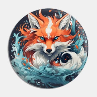 Water Fox Pin