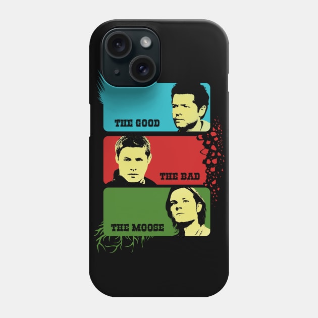 The Good The Bad The Moose Phone Case by bctaskin