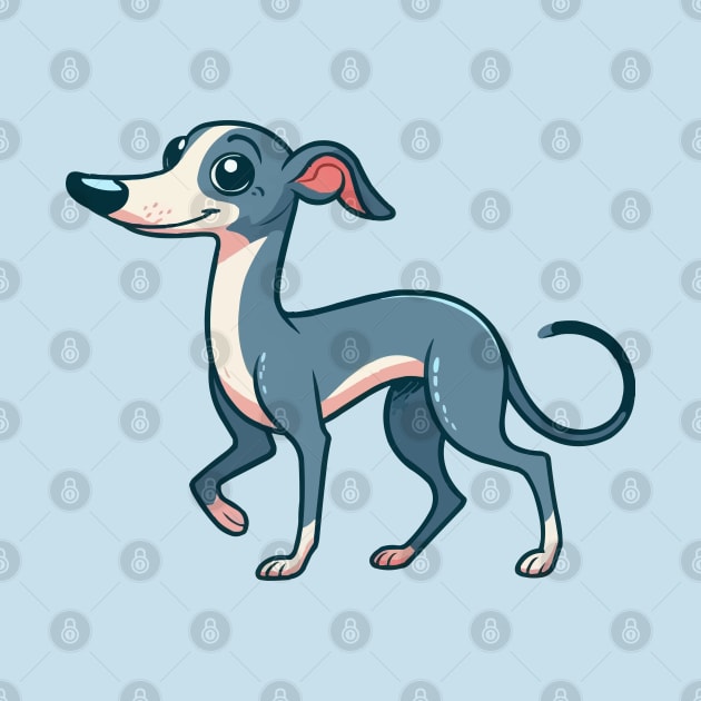 Italian Greyhound Cartoon by fikriamrullah