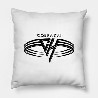 cobra kai black logo meme Pillow