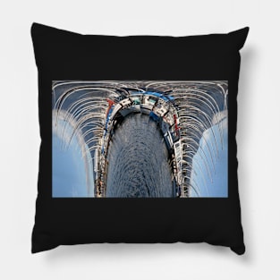 Distorted Tasmanian landscape Pillow