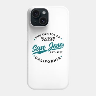 Vintage Silicon Valley San Jose California Retro USA City Phone Case