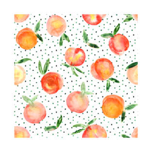 Peachy summer - watercolor peach fruits T-Shirt