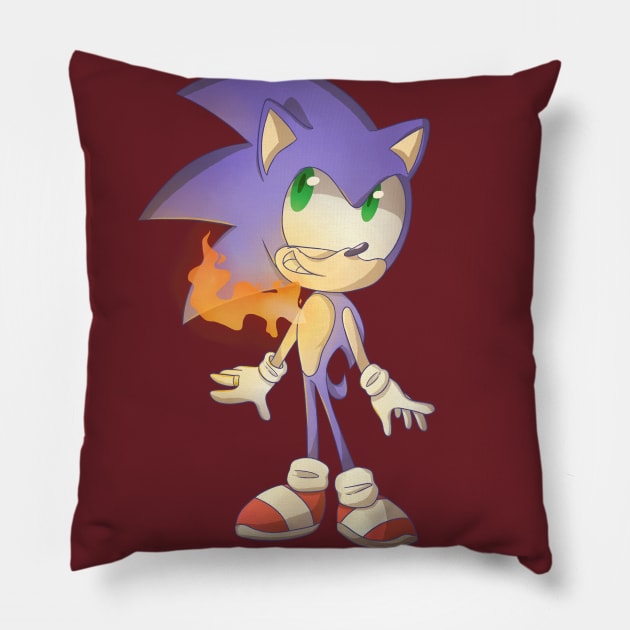 Sonic the Hedgehog Pillow by SpookytheKitty2001