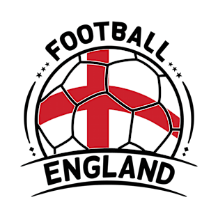 England Football Team The English Flag on a Soccer Ball T-Shirt