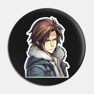 Squall Final Fantasy 8 Art Pin