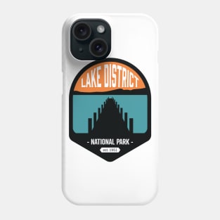 Lake District National Park Logo Badge Design Phone Case