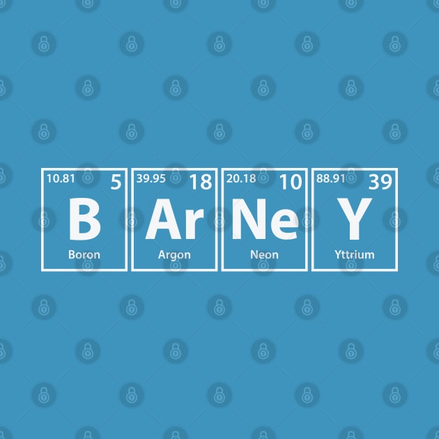 Barney (B-Ar-Ne-Y) Periodic Elements Spelling by cerebrands