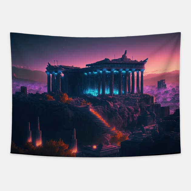 Acropolis Athens Tapestry by Art8085