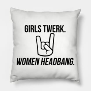 women headbang Pillow