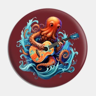 Octo-guitar Pin