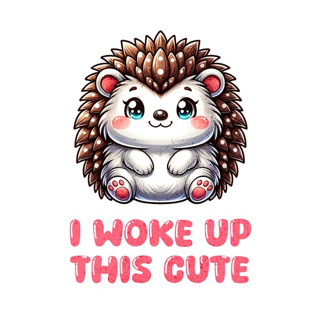 I Woke Up This Cute - Hedgehog by Pink & Pretty