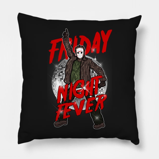 Friday Night Fever Pillow by absolemstudio