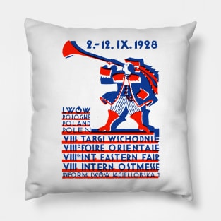 1928 Lwow Eastern International Fair Pillow