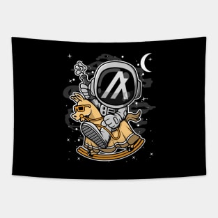 Astronaut Horse Algorand ALGO Coin To The Moon Crypto Token Cryptocurrency Blockchain Wallet Birthday Gift For Men Women Kids Tapestry