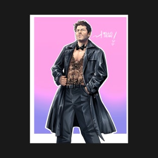 Castiel in Leather T-Shirt