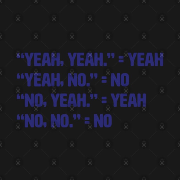 No, yeah,, yeah no by hcohen2000