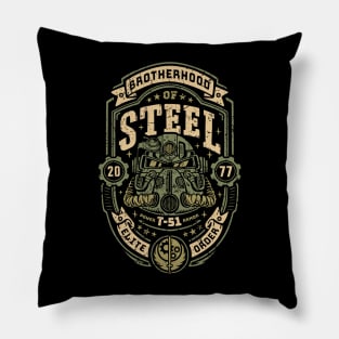 Knight of Steel T-51 distressed Pillow