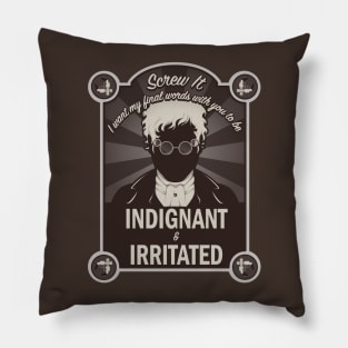 Indignant and Irritated Pillow